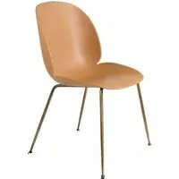 Beetle Dining Chair with Conic Base - Amber Brown