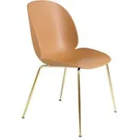 Beetle Dining Chair with Conic Base - Brown