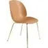 Beetle Dining Chair with Conic Base - Brown