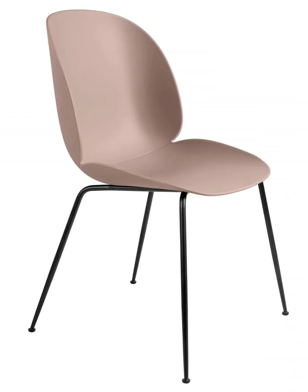 Beetle Dining Chair with Conic Base - Green
