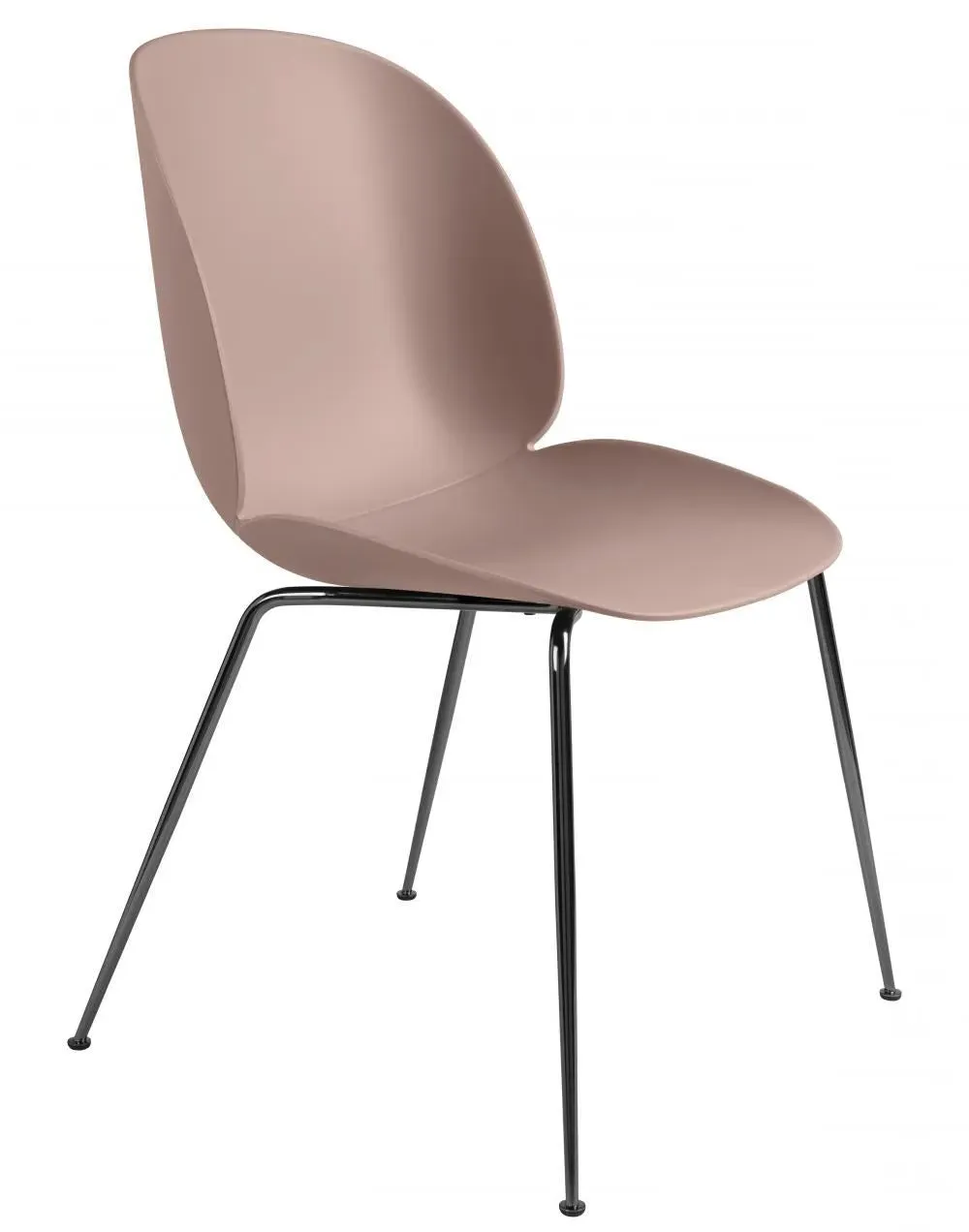 Beetle Dining Chair with Conic Base - Pink