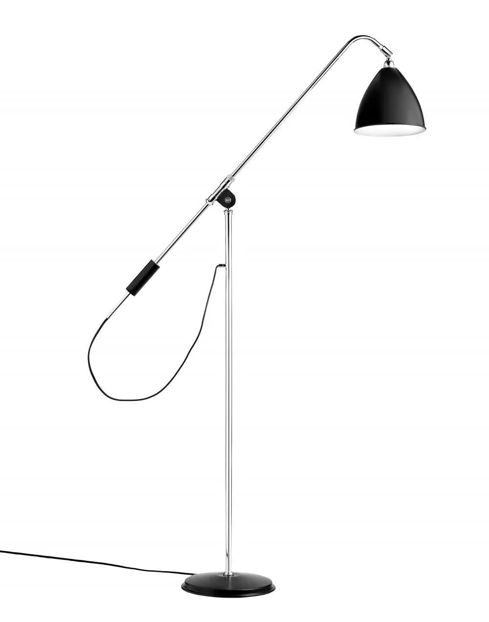 Bestlite BL4 Floor Lamp with Extendable Arm - Grey, Brass