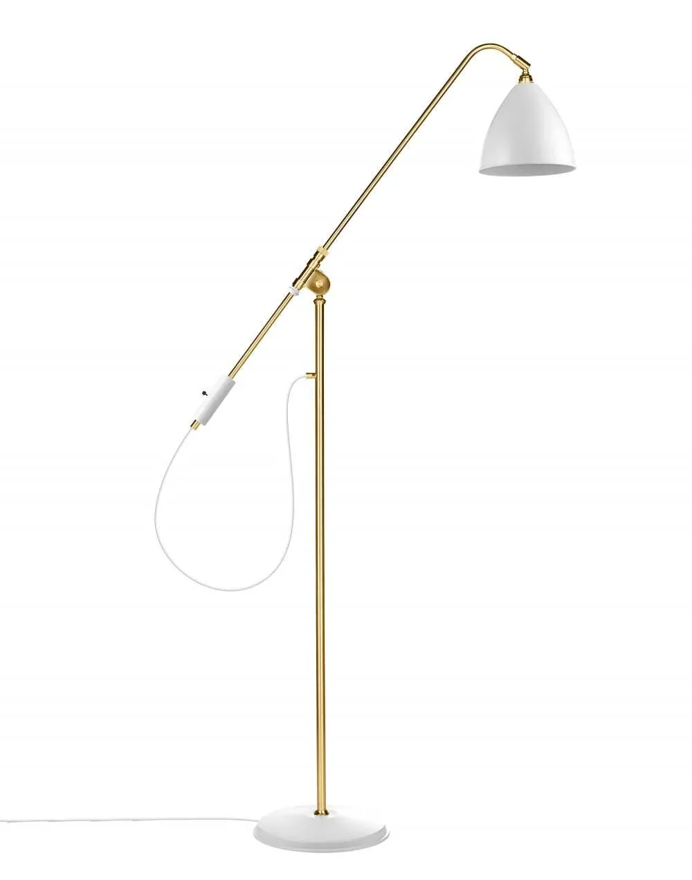 Bestlite BL4 Floor Lamp with Extendable Arm - Grey, Brass