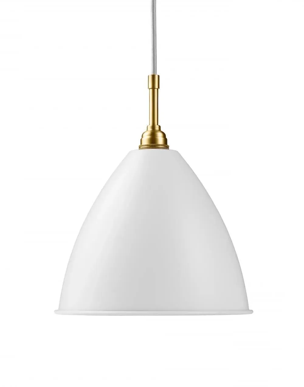 Bestlite BL9 Medium Pendant Light - Brass, Matt White