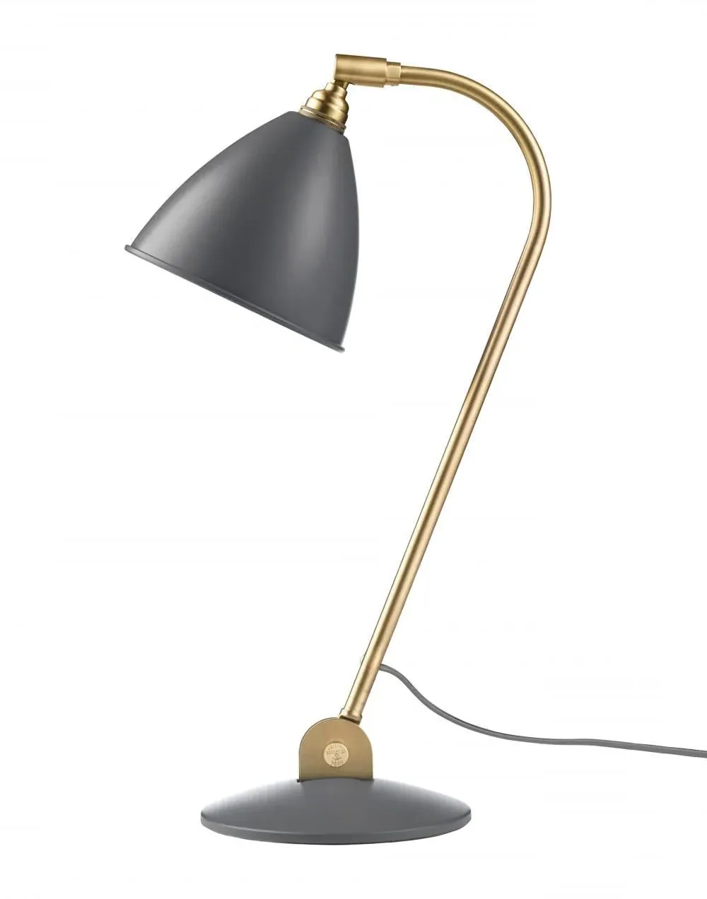 BL2 Table Lamp with Flexible Arm - Grey, Brass