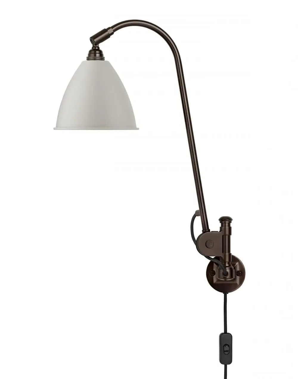 BL6 Wall Light with Adjustable Arm - Black, Chrome