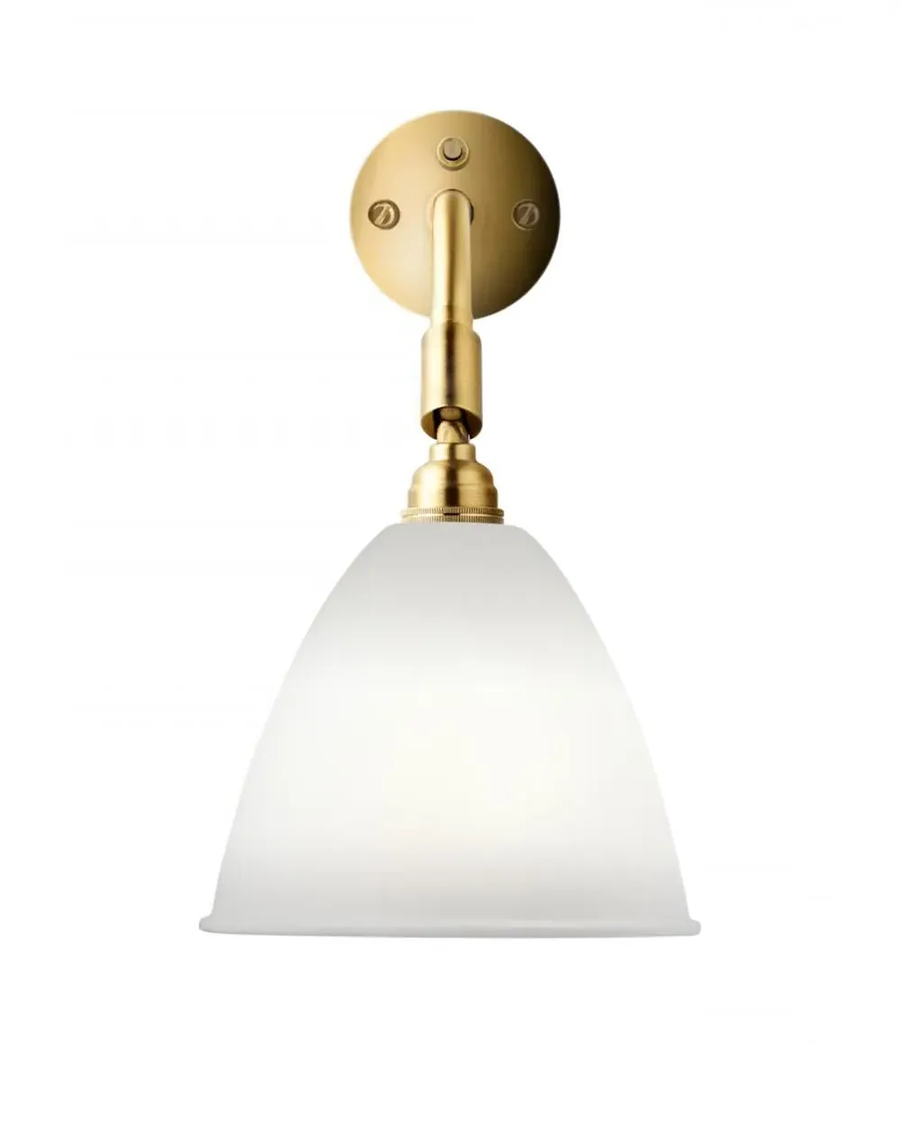 Bracket Wall Light - Brass, Bone China