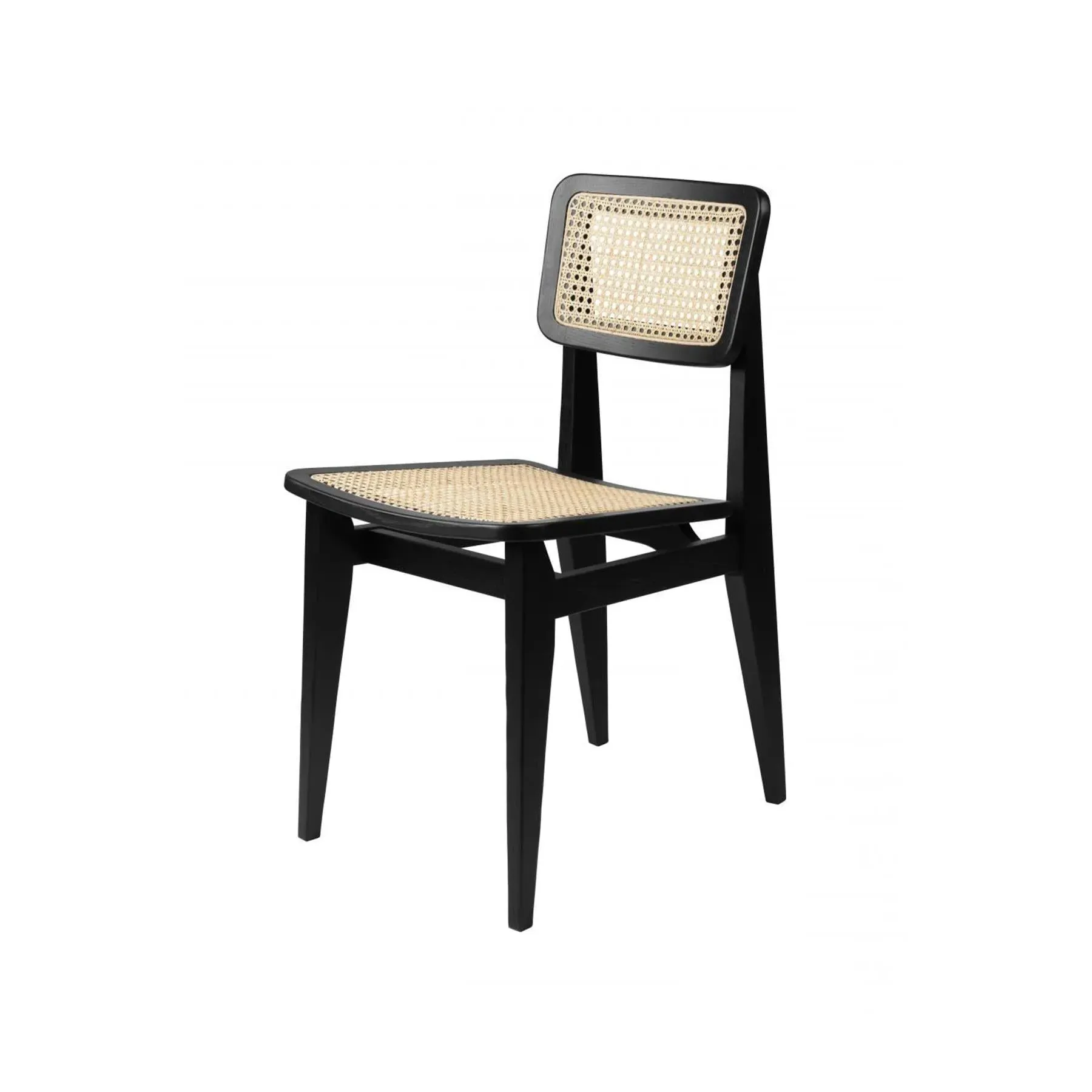 C-Chair Dining Chair with Cane Seat - Oak