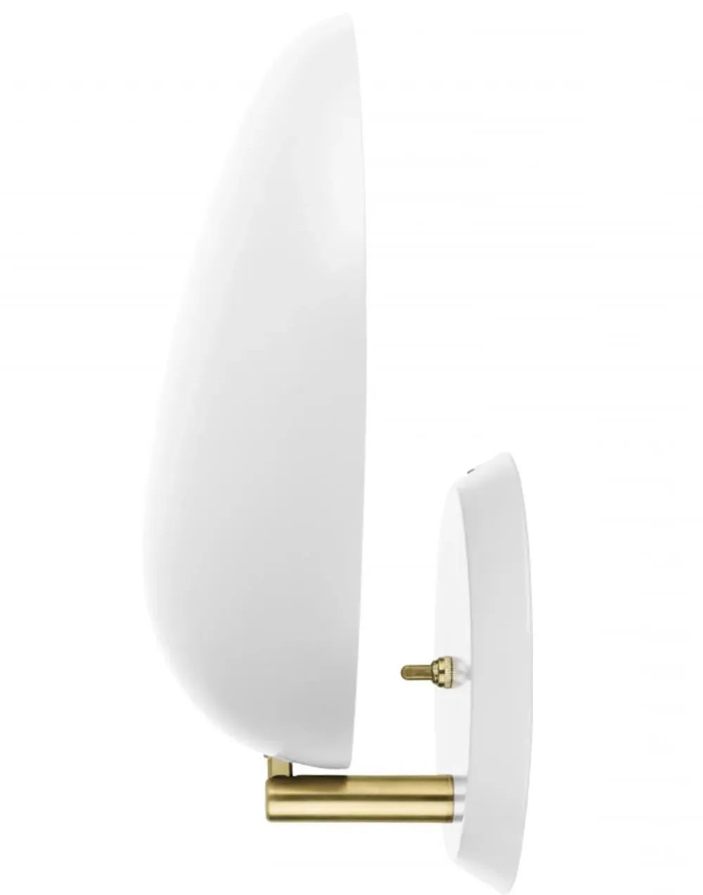 Cobra Wall Light with Switch - White, Steel