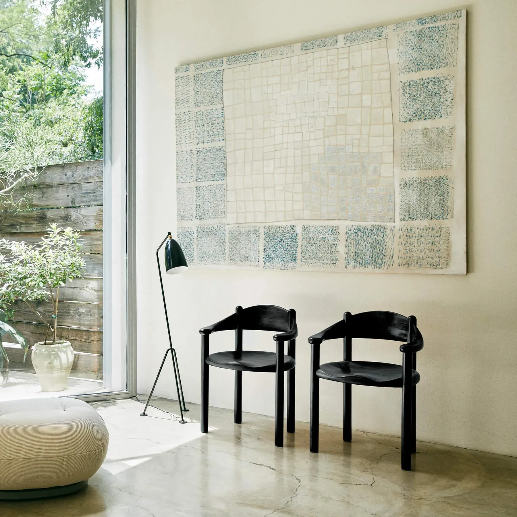 Dining Armchair with Steel Frame - Pine, Oak