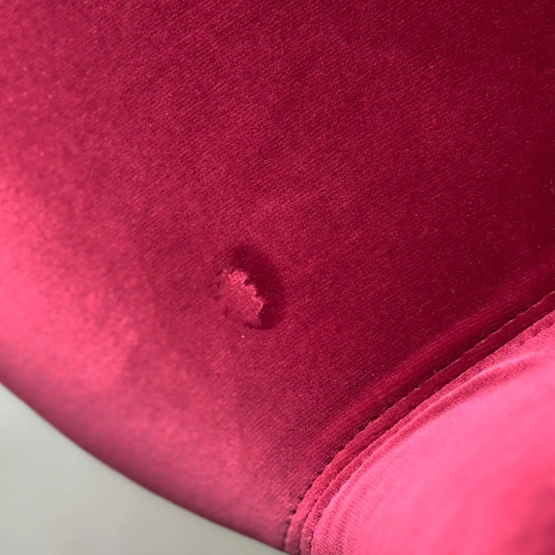 Dining Chair with Armrests - Red, Velvet