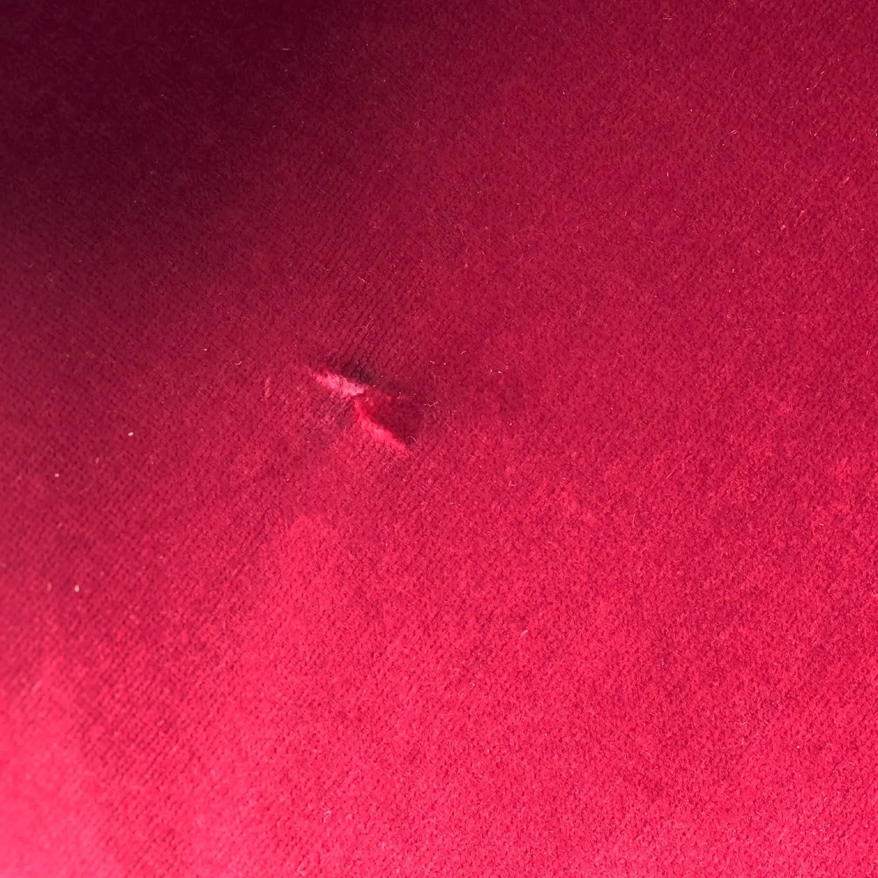 Dining Chair with Armrests - Red, Velvet