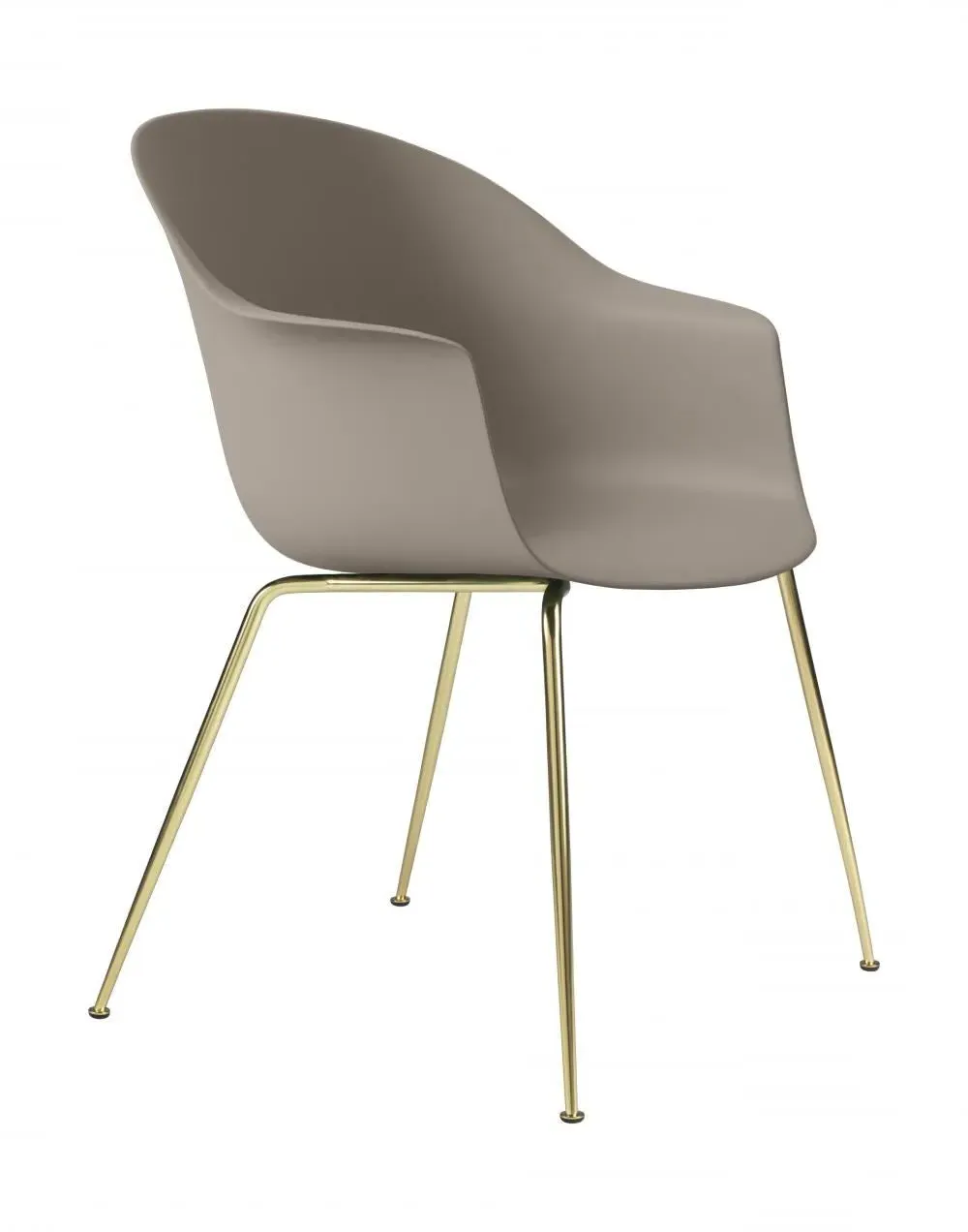 Dining Chair with Conic Base - Beige