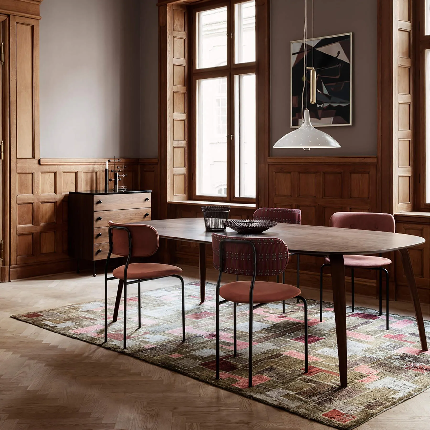 Elliptical Dining Table - Oak