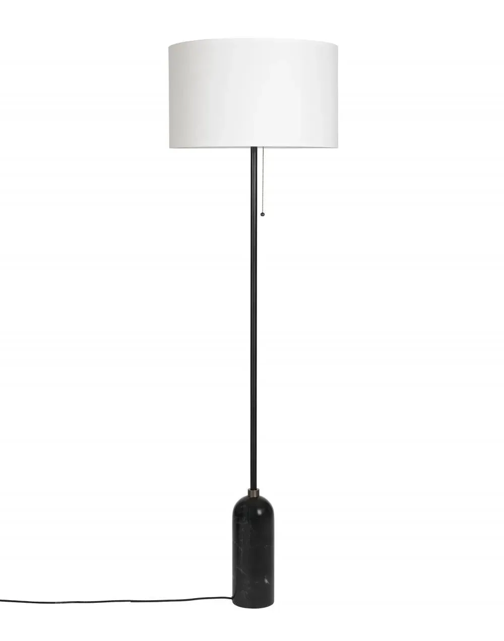 Floor Lamp with Dimmer - Canvas, Marble