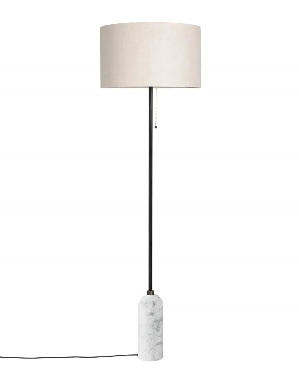 Floor Lamp with Dimmer - Canvas, Marble image