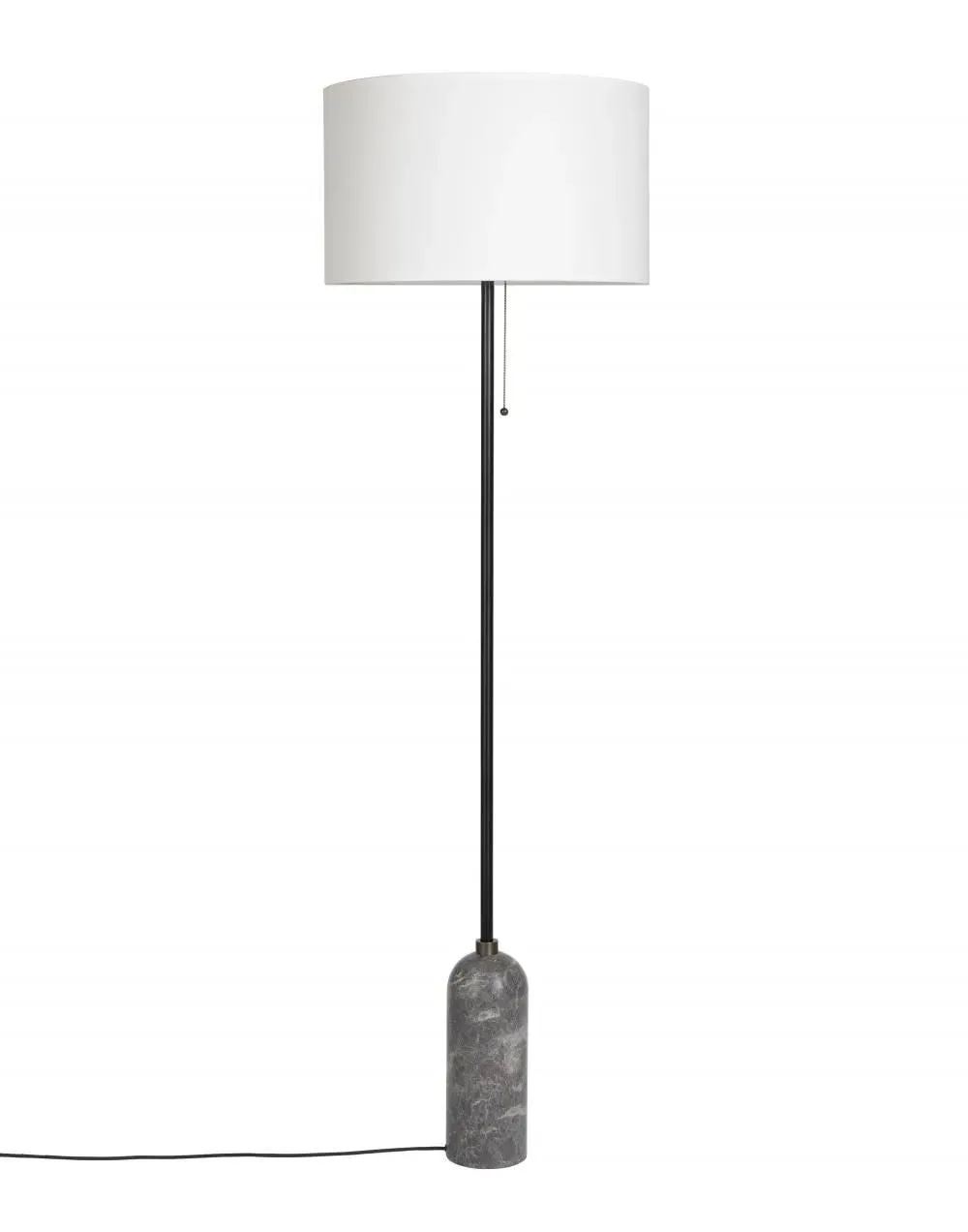Floor Lamp with Dimmer - Grey, Marble