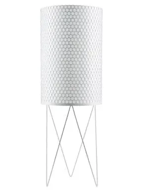 Floor Lamp with Perforated Shade - Black, Steel
