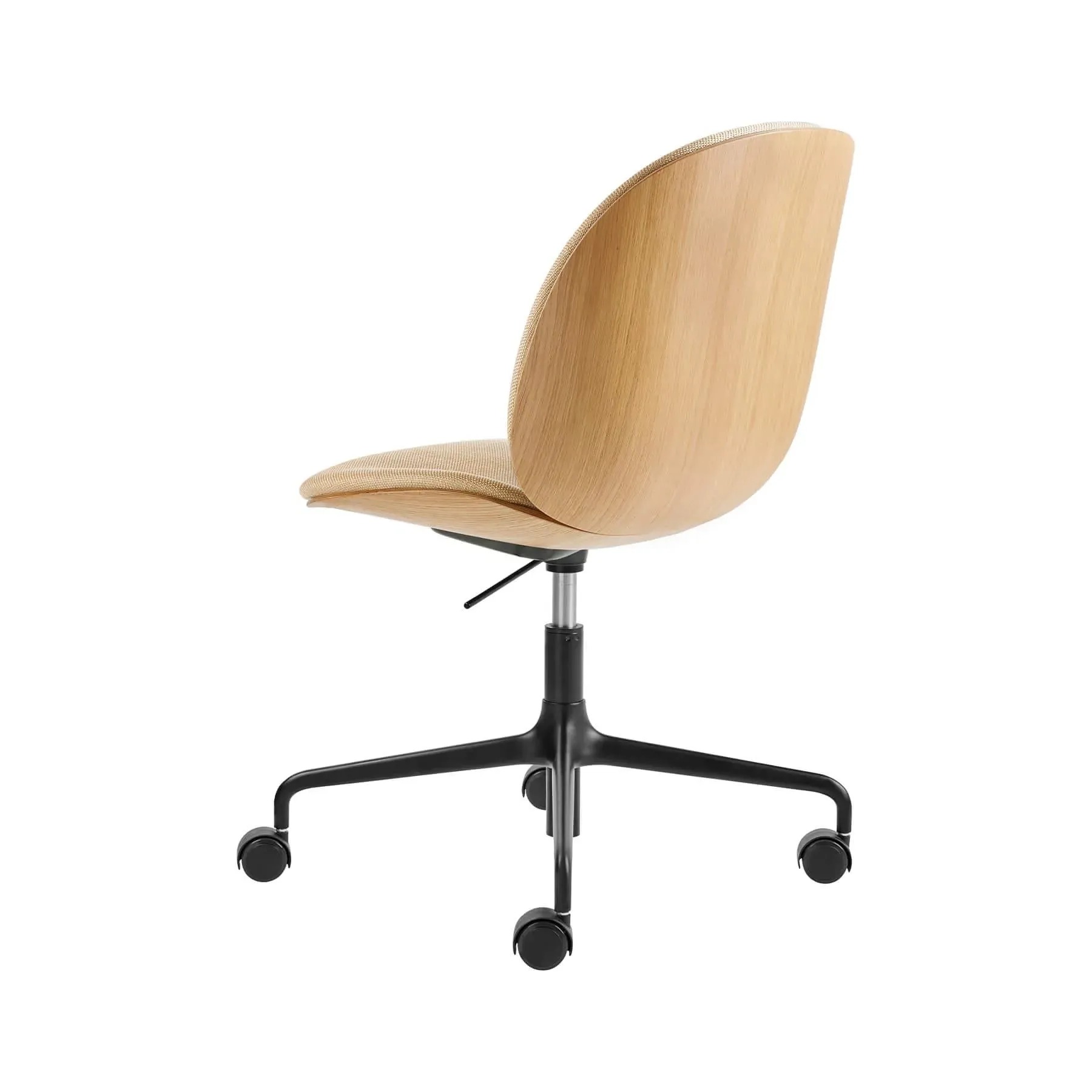 Height Adjustable Meeting Chair - Oak Shell