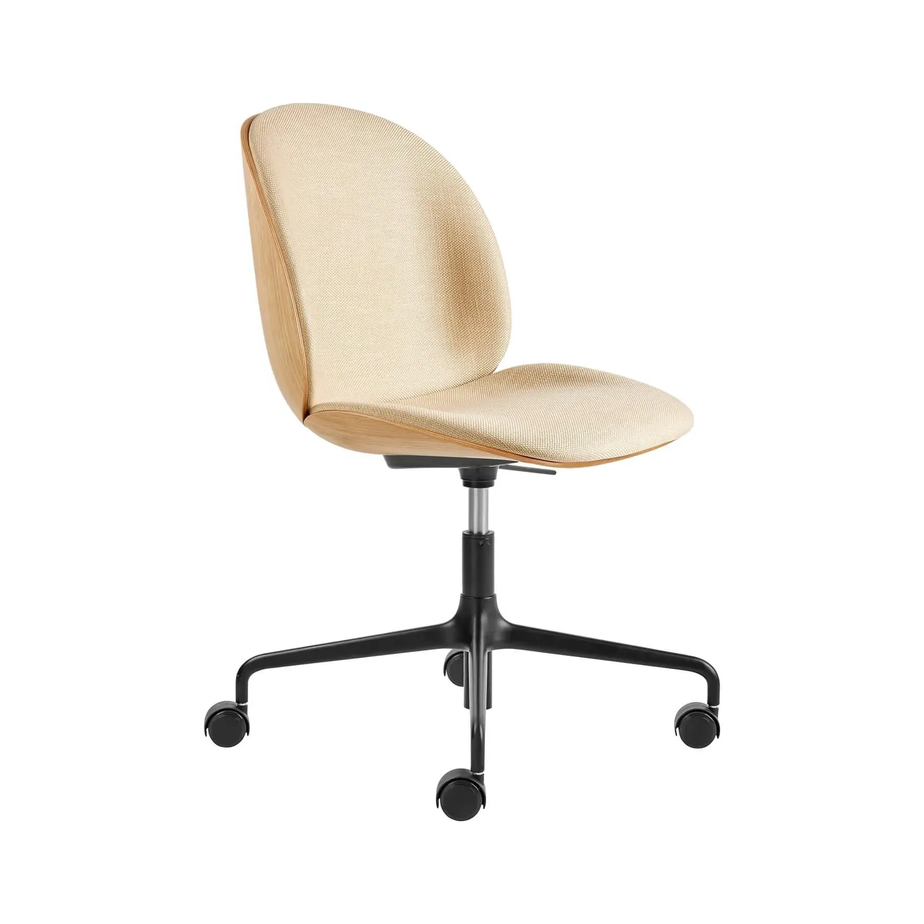 Height Adjustable Meeting Chair - Oak Shell image