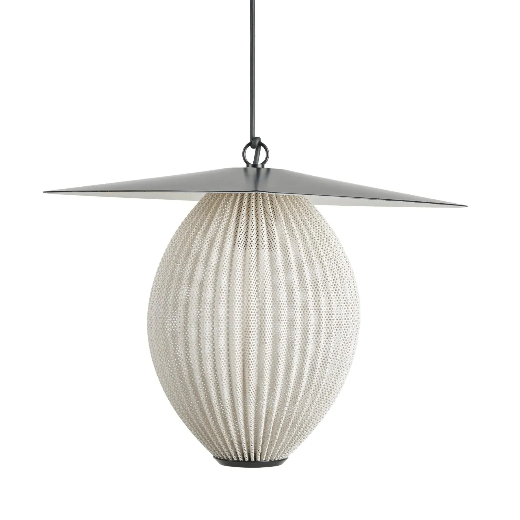 Large Outdoor Pendant Light - Mustard, Glass