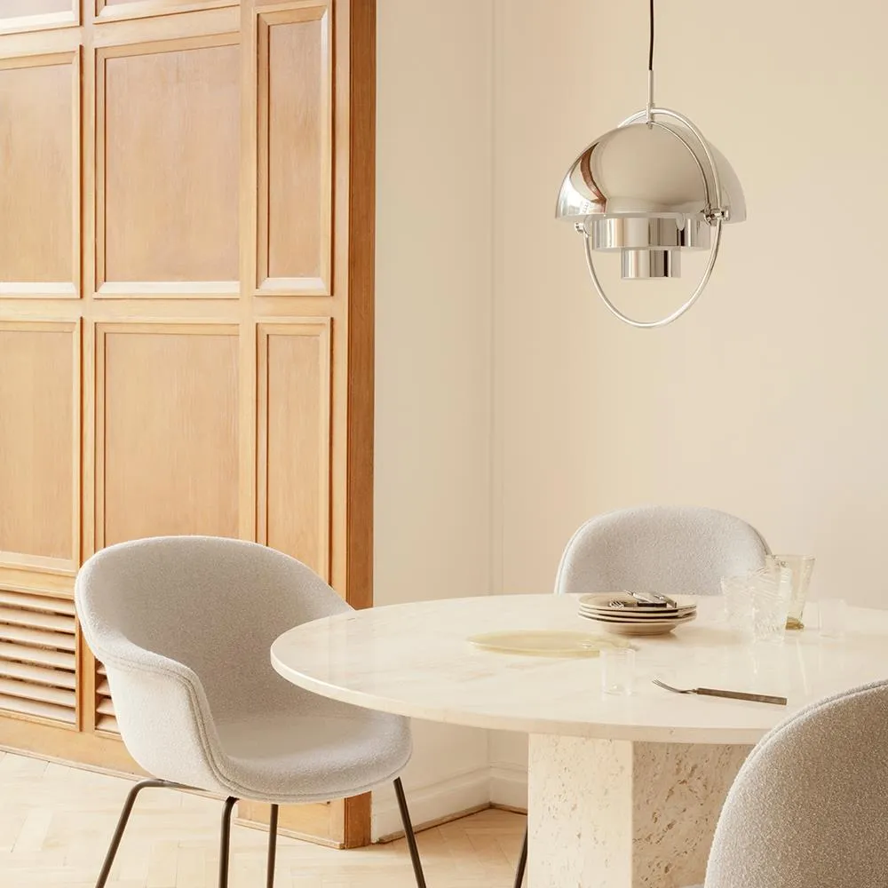 Large Pendant Light with Rotating Shades - Grey