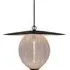 Medium Pendant Light with Perforated Shade - White