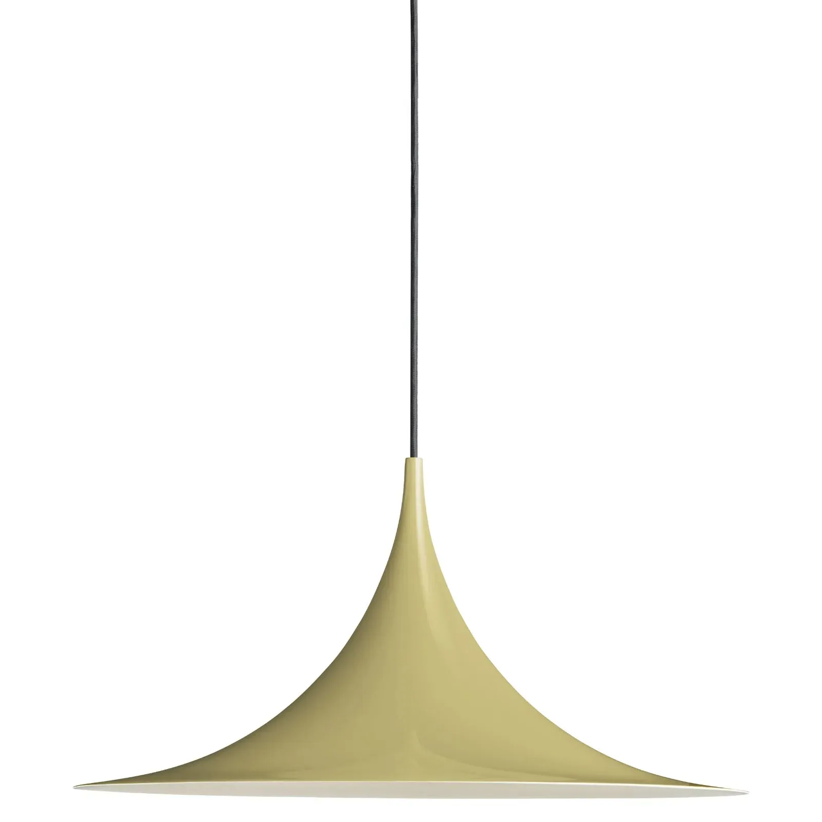 Medium Semi Pendant Light - Brown, Aluminium