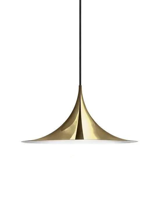 Medium Semi Pendant Light - Chrome, Aluminium