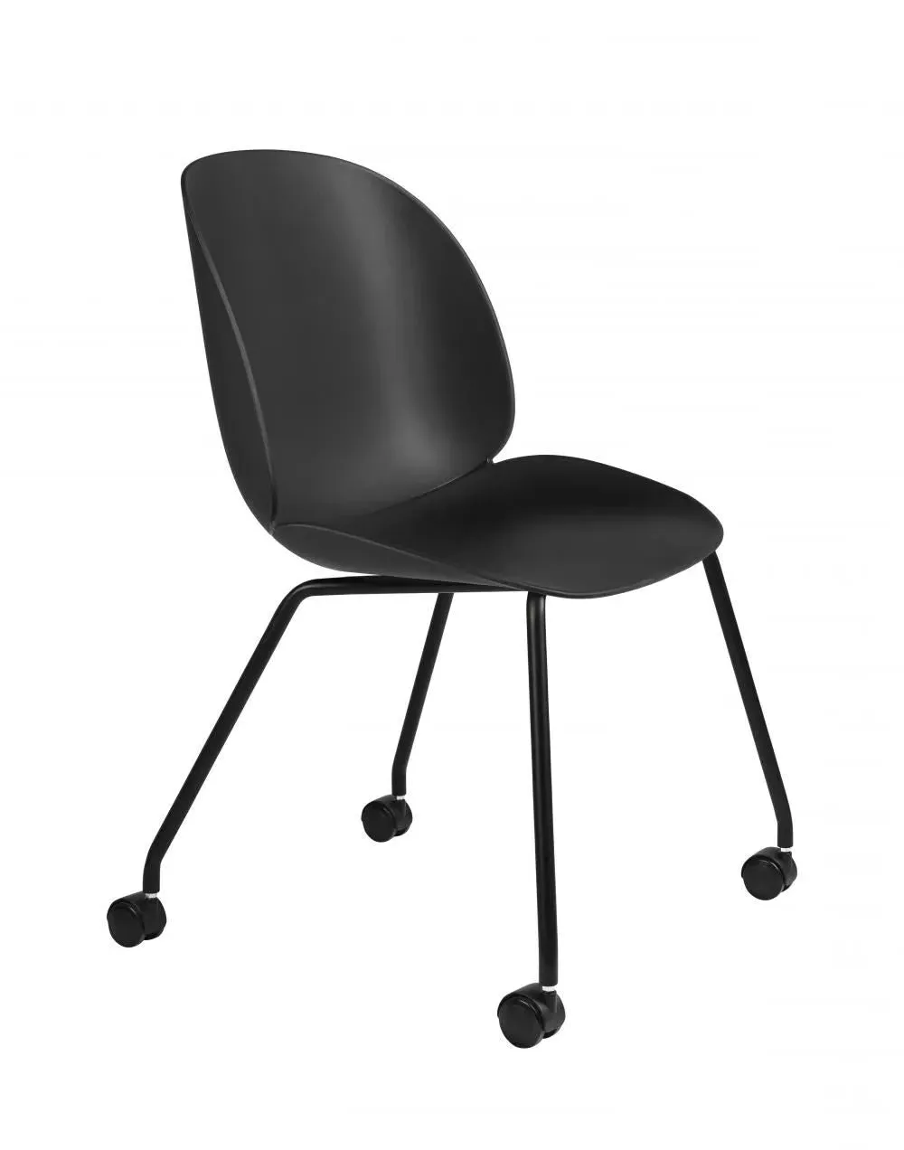 Meeting Chair with Castors - Black
