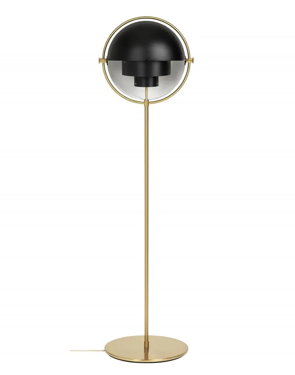 Multi-Lite Floor Lamp with Rotating Shades - Black
