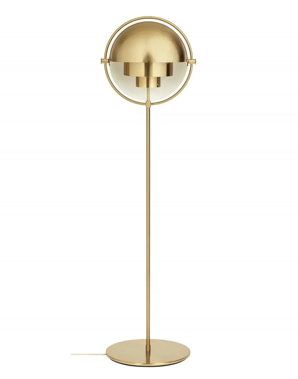 Multi-Lite Floor Lamp with Rotating Shades - Chrome