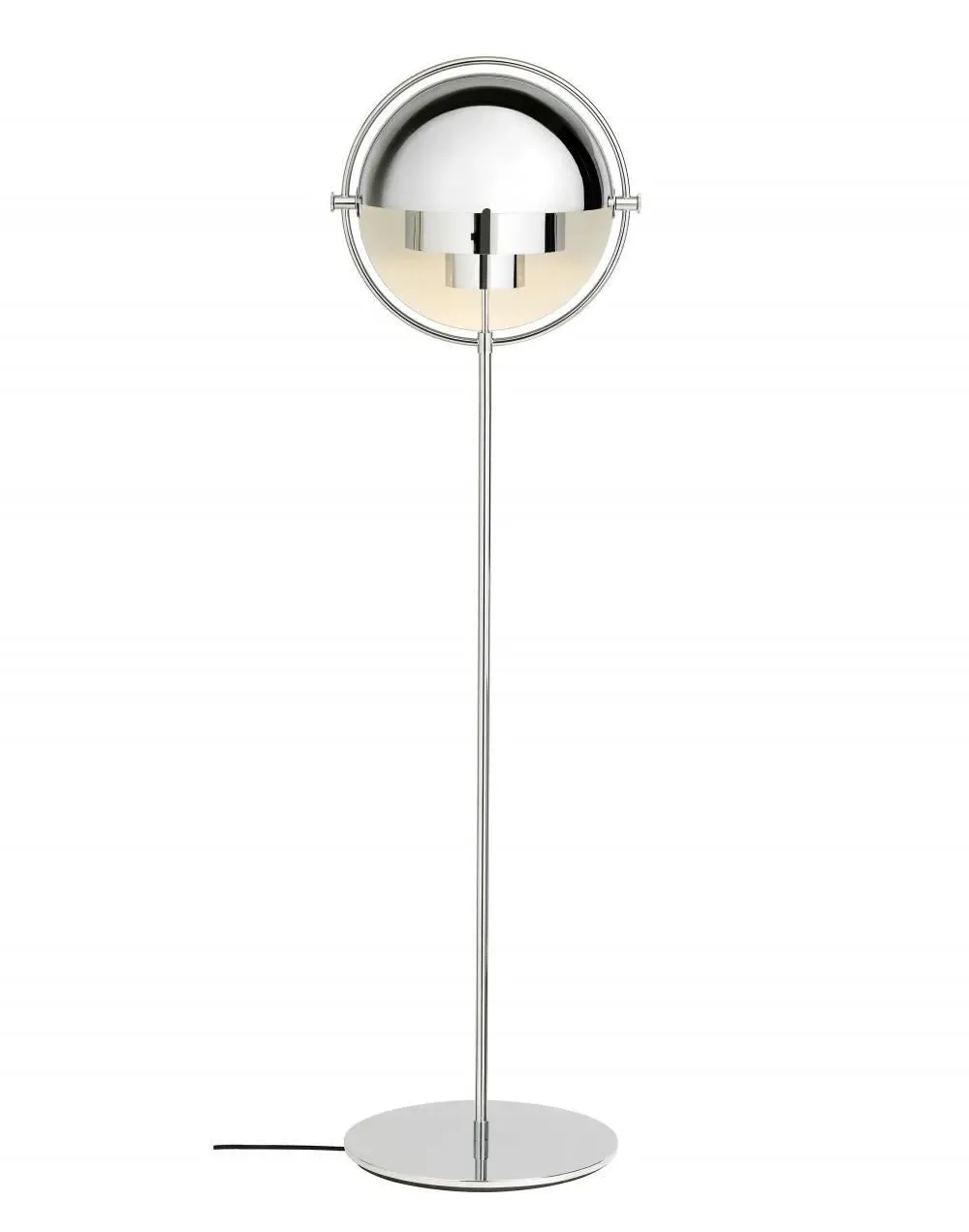 Multi-Lite Floor Lamp with Rotating Shades - Chrome image