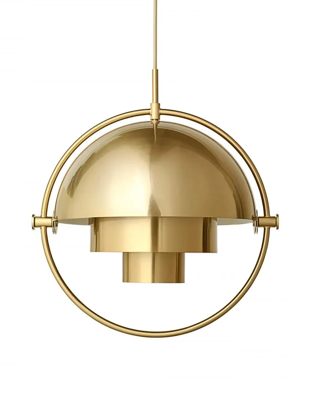Multi-Lite Large Pendant Light - Brass