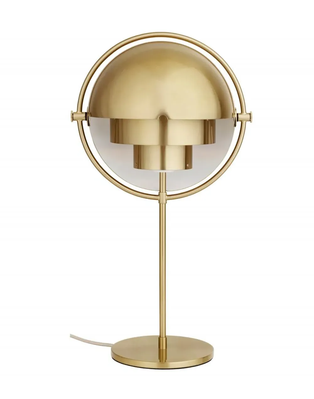 Multi-Lite Table Lamp with Rotating Shades - Black