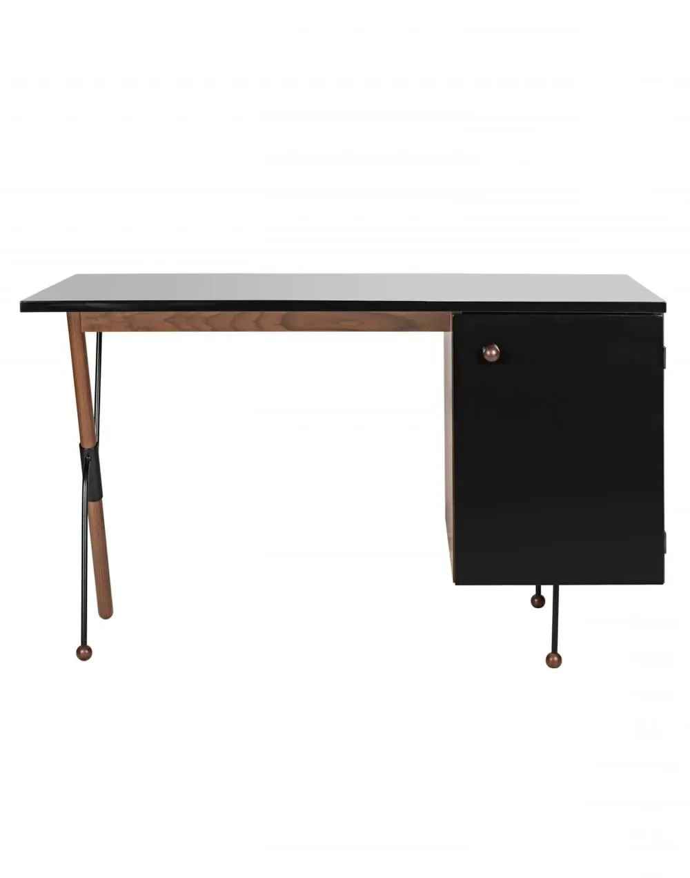 Office Desk with Drawers - Walnut, Laminate image