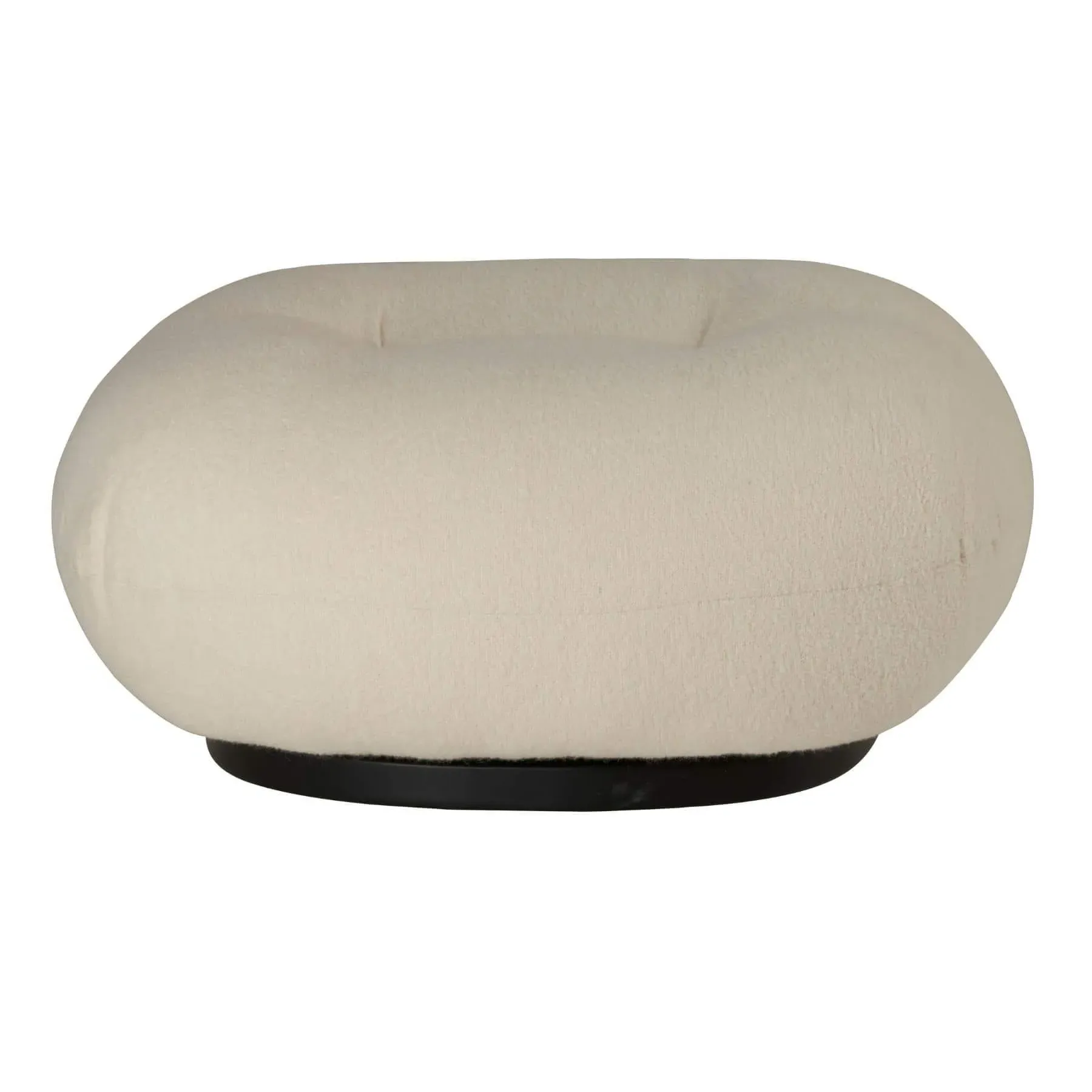 Pacha Ottoman with Fixed Base - Black, Upholstered image