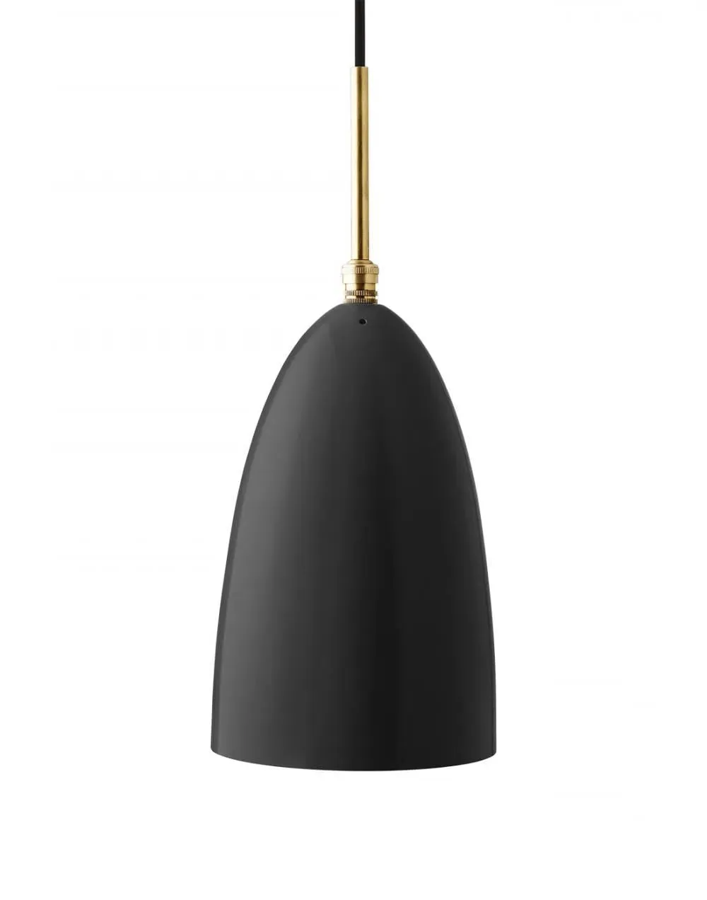 Pendant Light with Conical Shade - Black, Aluminum image
