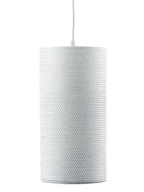 Pendant Light with Perforated Shade - Black, Metal