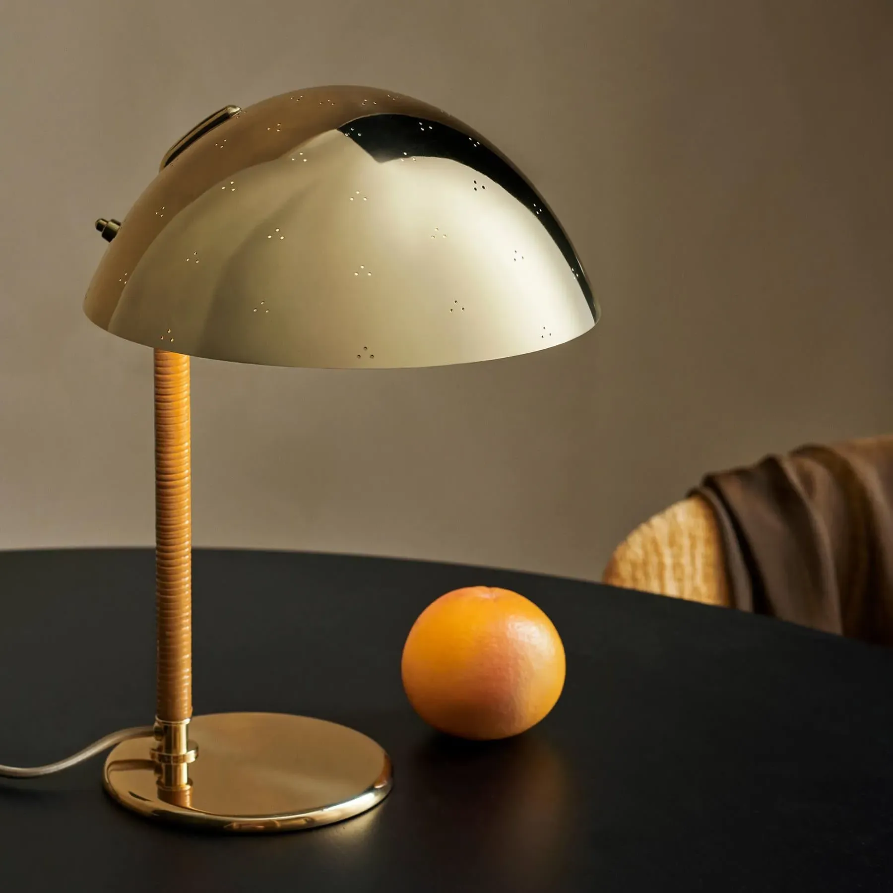 Perforated Table Lamp - Brass