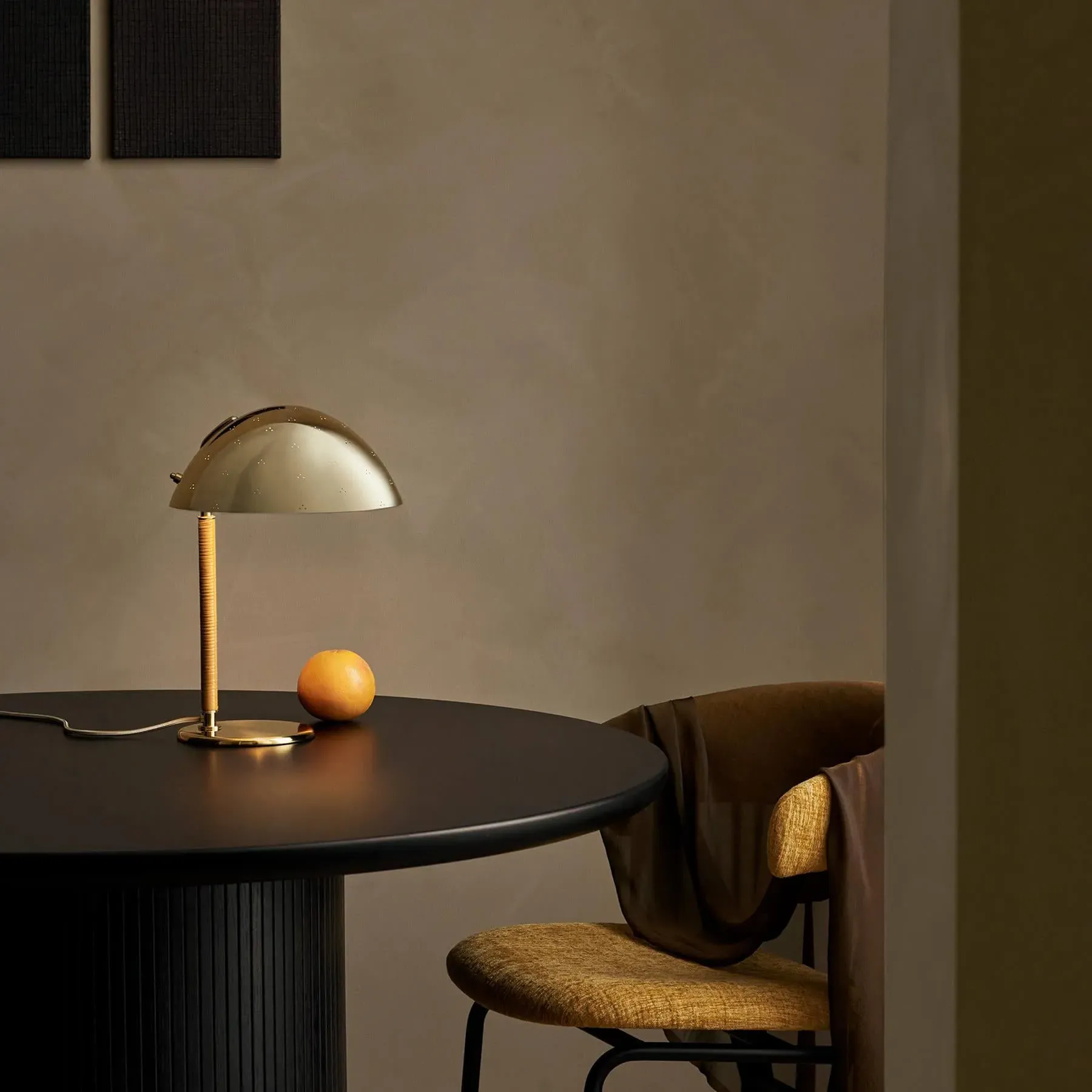 Perforated Table Lamp - Brass
