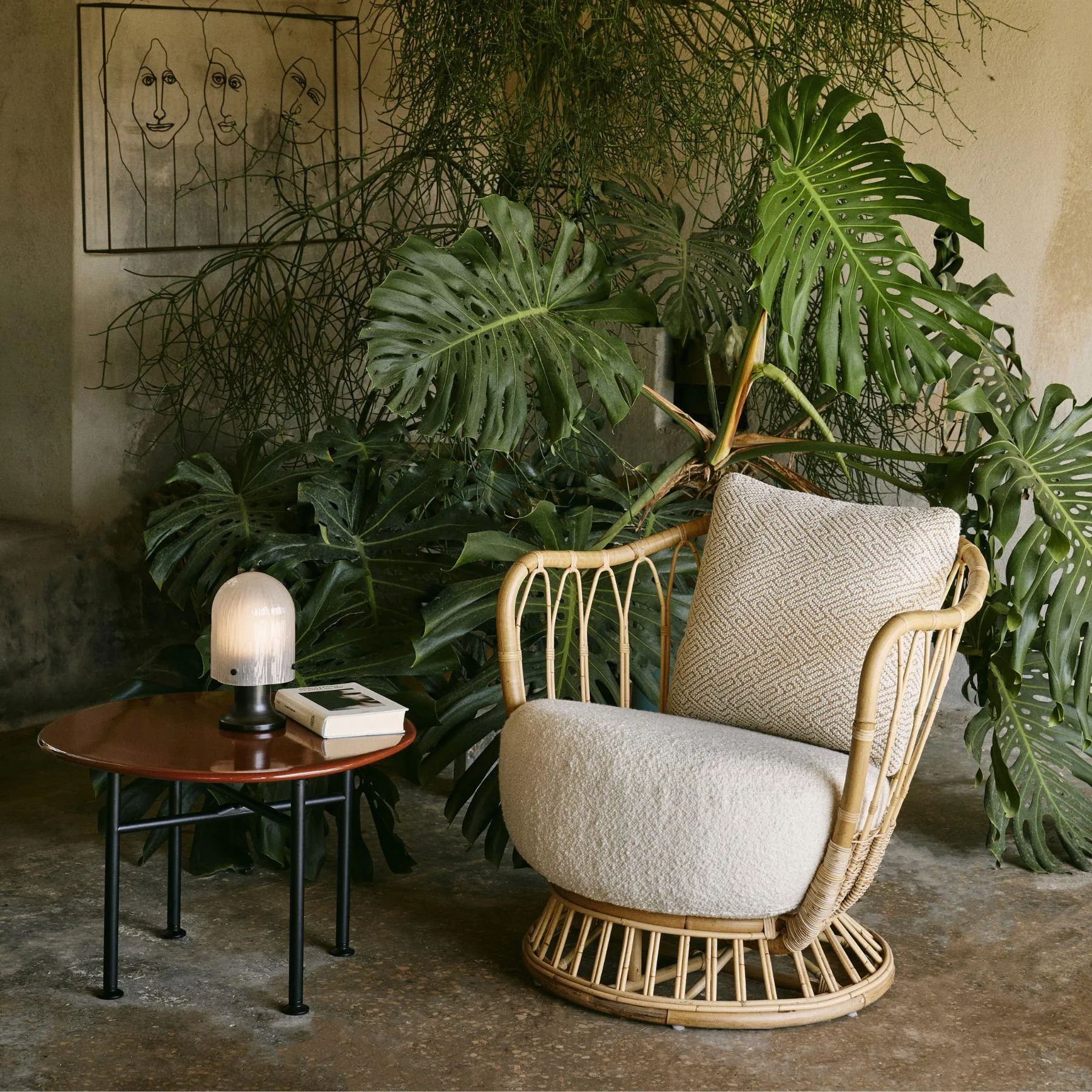 Portable Rechargeable Lamp - Brass, Metal