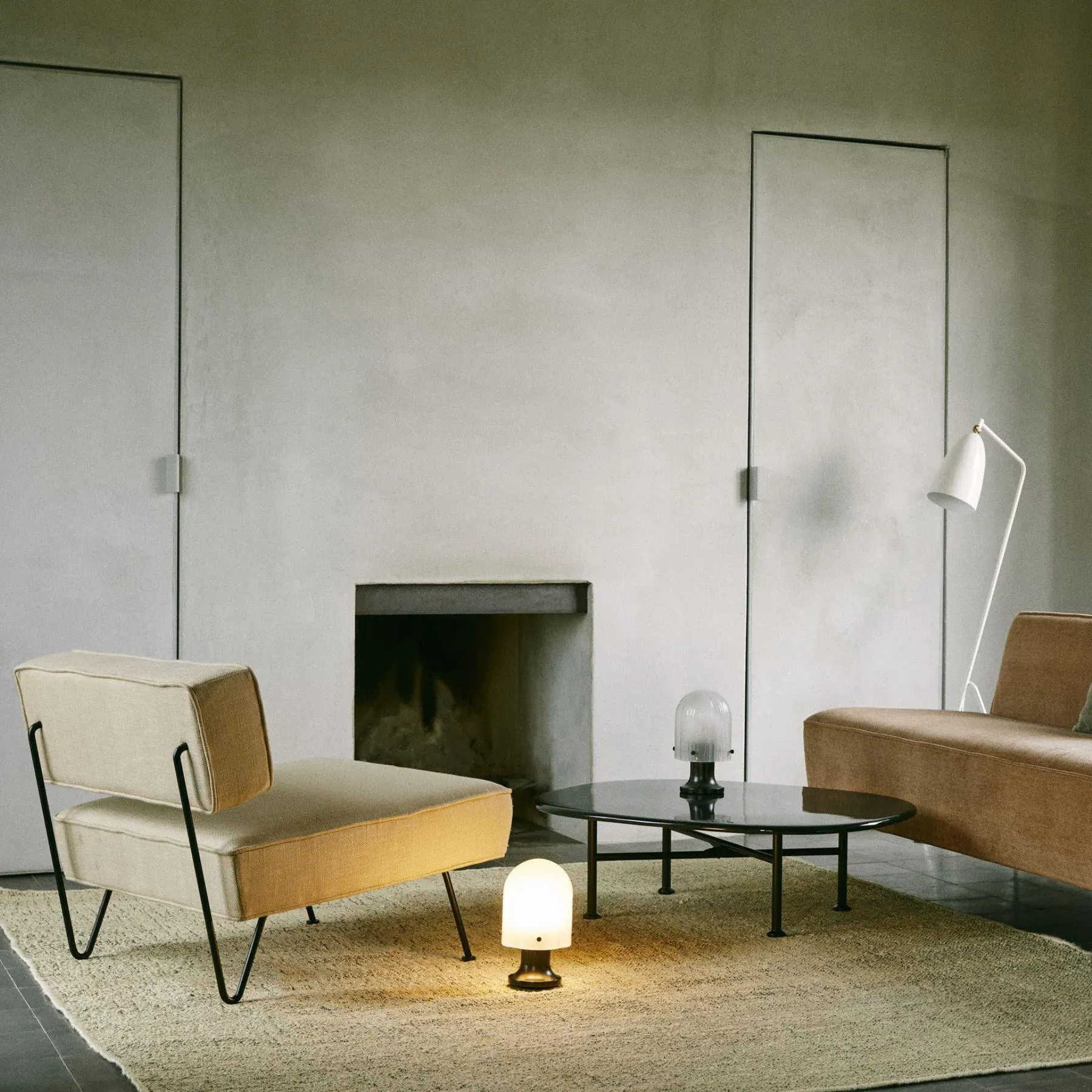 Portable Rechargeable Lamp - Brass, Metal