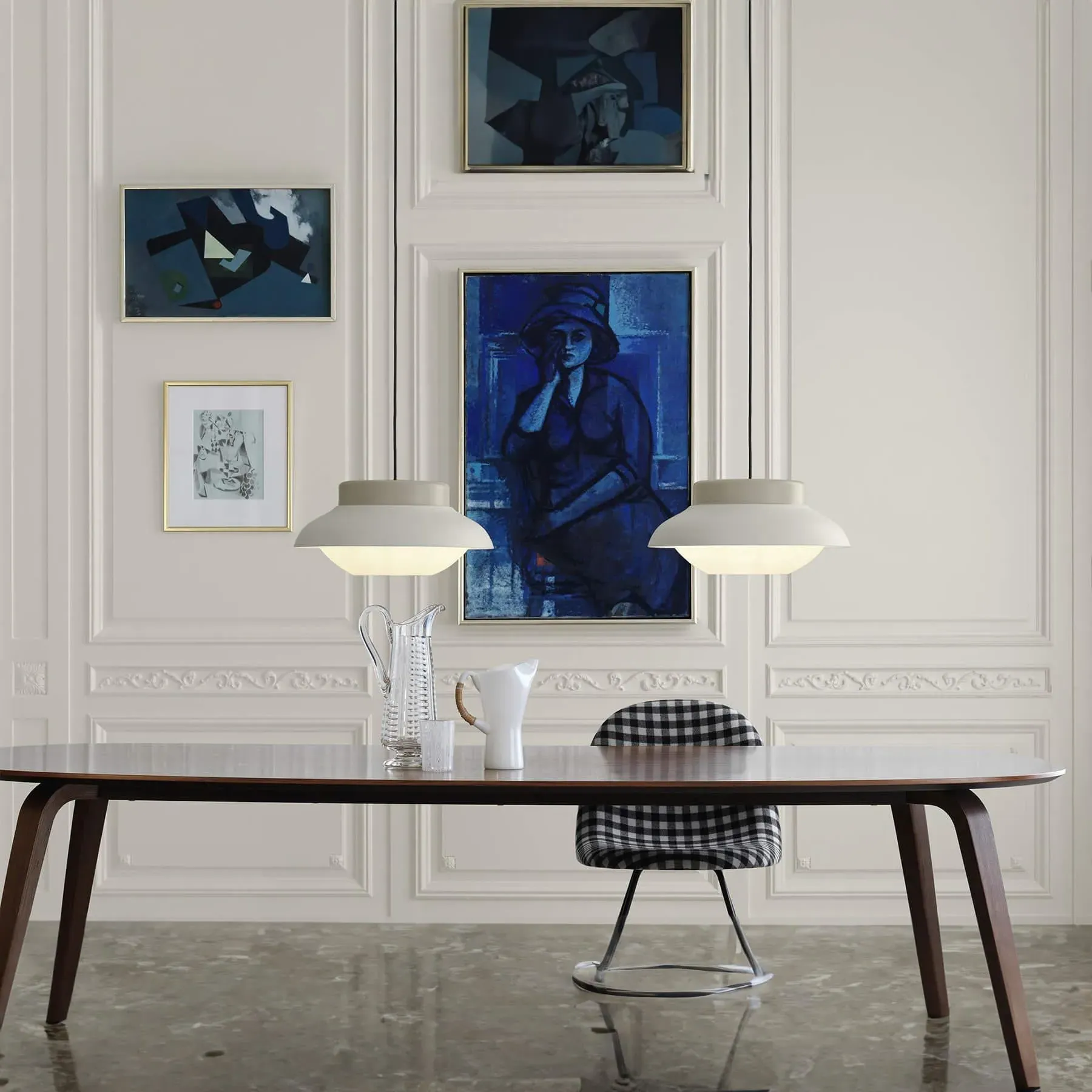 Rectangular Dining Table - Black, Ash Wood