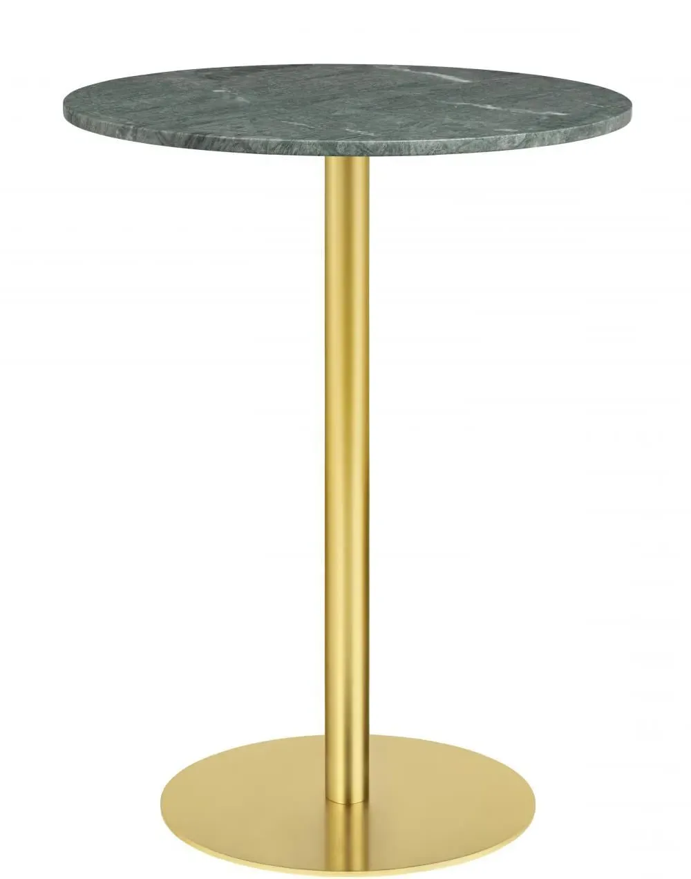 Round Bar Table - Green, Marble