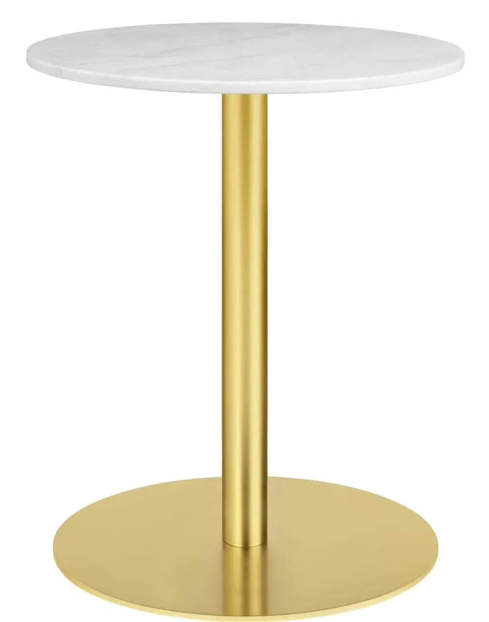 Round Bar Table - White, Marble