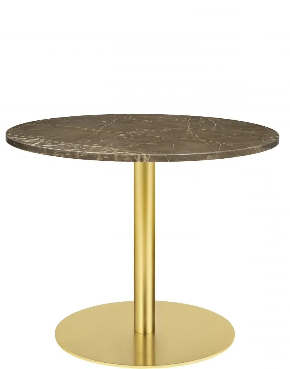 Round Bar Table - White, Marble