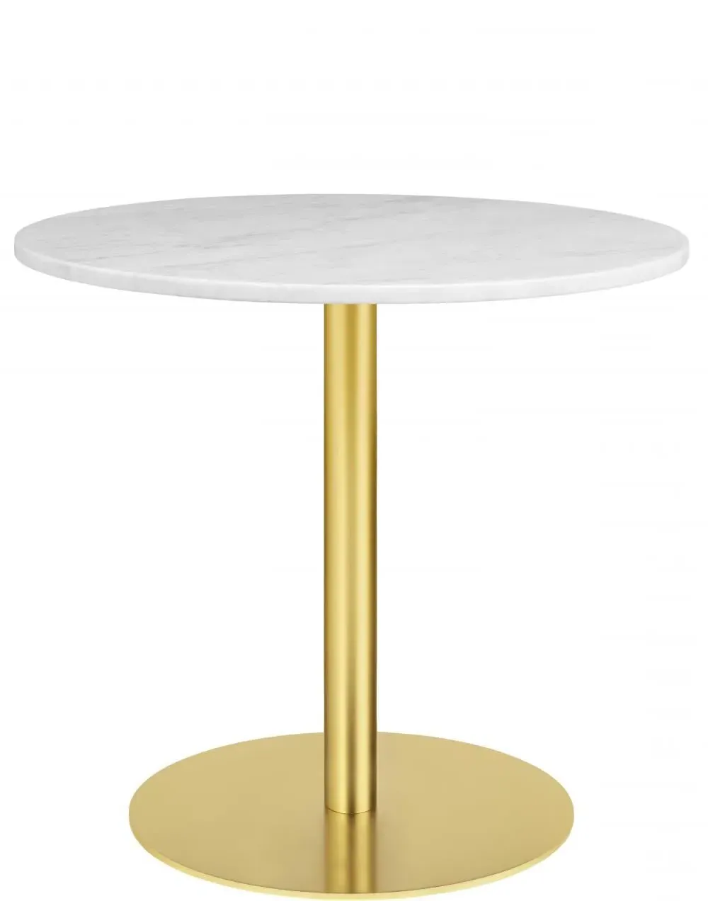 Round Bar Table - White, Marble