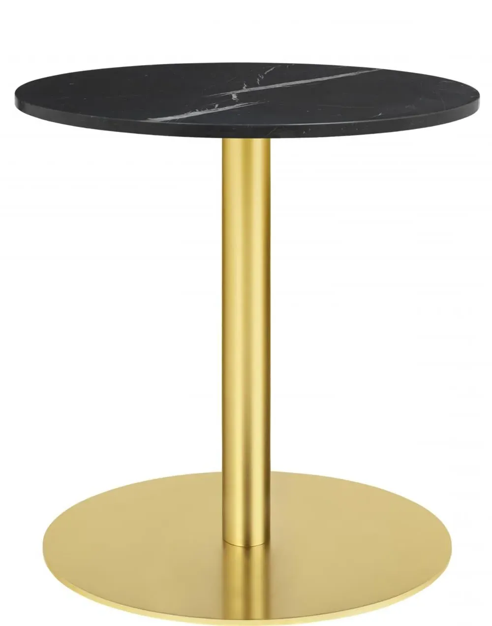 Round Coffee Table - Black, Marble