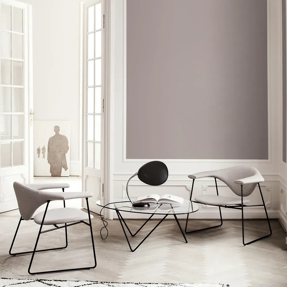 Round Coffee Table with Glass Top - Brass, Steel